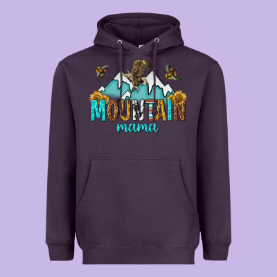 Mountain Mama Heavyweight Hoodie Designed By Texasbilliewilder
