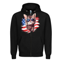 Black cat2 Zipper Hoodie - Unal Design