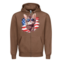 Chestnut cat2 Zipper Hoodie - Unal Design