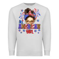 Dove Grey All American girl Premium Sweatshirt - Neo Western