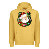 Antique Gold horseshoe santa Premium Hoodie - AdoDesignShop