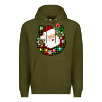 Army Green horseshoe santa Premium Hoodie - AdoDesignShop