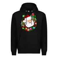 Black horseshoe santa Premium Hoodie - AdoDesignShop