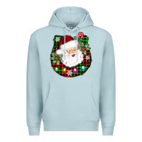Blue Mist horseshoe santa Premium Hoodie - AdoDesignShop