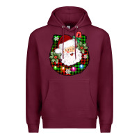 Burgundy horseshoe santa Premium Hoodie - AdoDesignShop