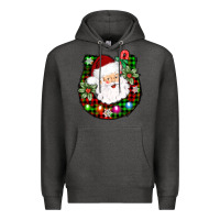 Charcoal Heather horseshoe santa Premium Hoodie - AdoDesignShop