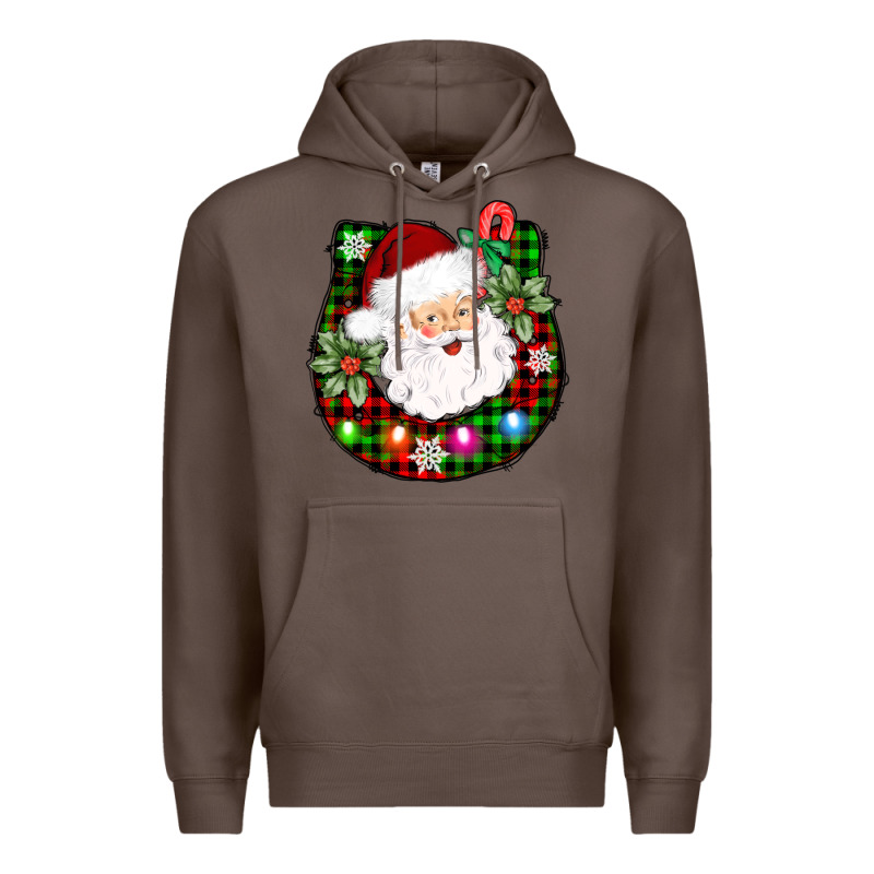 Horseshoe Santa Premium Hoodie by AdoDesignShop | Teevron
