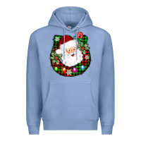 Colony Blue horseshoe santa Premium Hoodie - AdoDesignShop