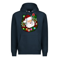 Navy horseshoe santa Premium Hoodie - AdoDesignShop
