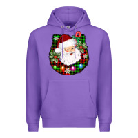 Purple horseshoe santa Premium Hoodie - AdoDesignShop