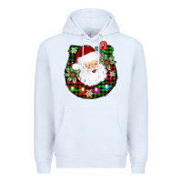 White horseshoe santa Premium Hoodie - AdoDesignShop
