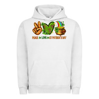 Pigment Lunar Rock peace love st patricks day Urban Hoodie - NancyCooperArtShop