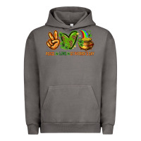 Pigment Tornado peace love st patricks day Urban Hoodie - NancyCooperArtShop