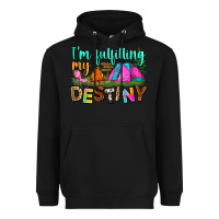 Black i'm fulfilling my destiny Heavyweight Hoodie - Zillion Design Studio