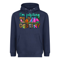 Navy i'm fulfilling my destiny Heavyweight Hoodie - Zillion Design Studio