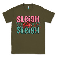 Army Green sleigh girl sleigh christmas Classic Tee - MaliasSmallBusiness