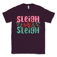 Plum sleigh girl sleigh christmas Classic Tee - MaliasSmallBusiness