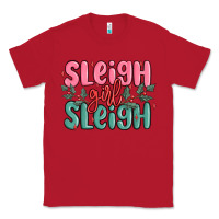 Red sleigh girl sleigh christmas Classic Tee - MaliasSmallBusiness