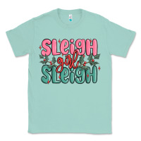 Seafoam sleigh girl sleigh christmas Classic Tee - MaliasSmallBusiness