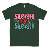 Sports Green sleigh girl sleigh christmas Classic Tee - MaliasSmallBusiness