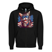 Black cat4 Zipper Hoodie - Unal Design