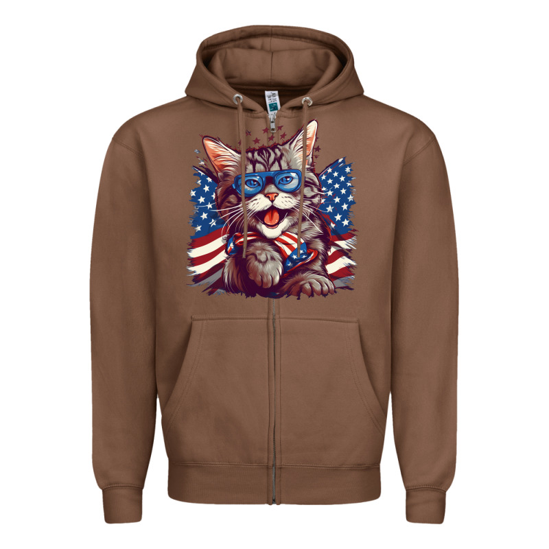 Cat4 Zipper Hoodie by Unal Design | Teevron