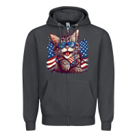 Smoke cat4 Zipper Hoodie - Unal Design