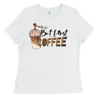 White but first coffee Ladies Tee - BarkalooDesign