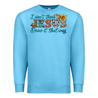 Ocean Blue i don't think jesus done it that way Premium Sweatshirt - HRA Design Shop
