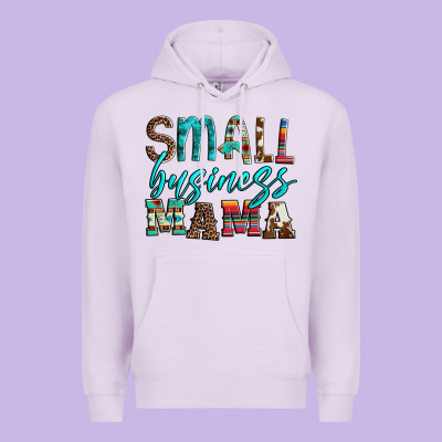 Small Business Mama Leopard Turquoise Aztec Serape Cowhide Premium Hoodie Designed By Artiststas