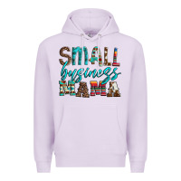 Lilac small business mama leopard turquoise aztec serape cowhide Premium Hoodie - Artiststas