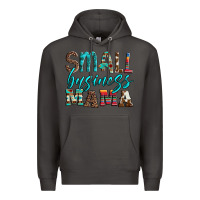 Smoke small business mama leopard turquoise aztec serape cowhide Premium Hoodie - Artiststas