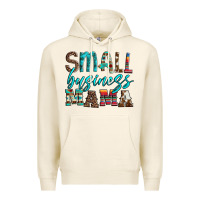 Tofu small business mama leopard turquoise aztec serape cowhide Premium Hoodie - Artiststas