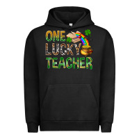 Pigment Black one lucky teacher st patricks Urban Hoodie - NancyCooperArtShop