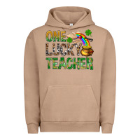 Pigment Burro one lucky teacher st patricks Urban Hoodie - NancyCooperArtShop