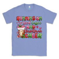 Colony Blue running on iced coffee and christmas cheer Classic Tee - MaliasSmallBusiness