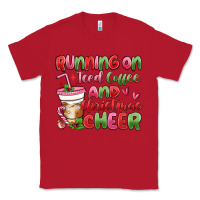 Red running on iced coffee and christmas cheer Classic Tee - MaliasSmallBusiness