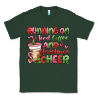Sports Green running on iced coffee and christmas cheer Classic Tee - MaliasSmallBusiness