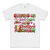 White running on iced coffee and christmas cheer Classic Tee - MaliasSmallBusiness