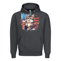 Smoke cat3 Zipper Hoodie - Unal Design