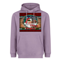 Lavender merry christmas santa and farm Heavyweight Hoodie - RanaPortraitStore