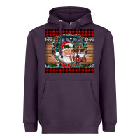 Plum merry christmas santa and farm Heavyweight Hoodie - RanaPortraitStore