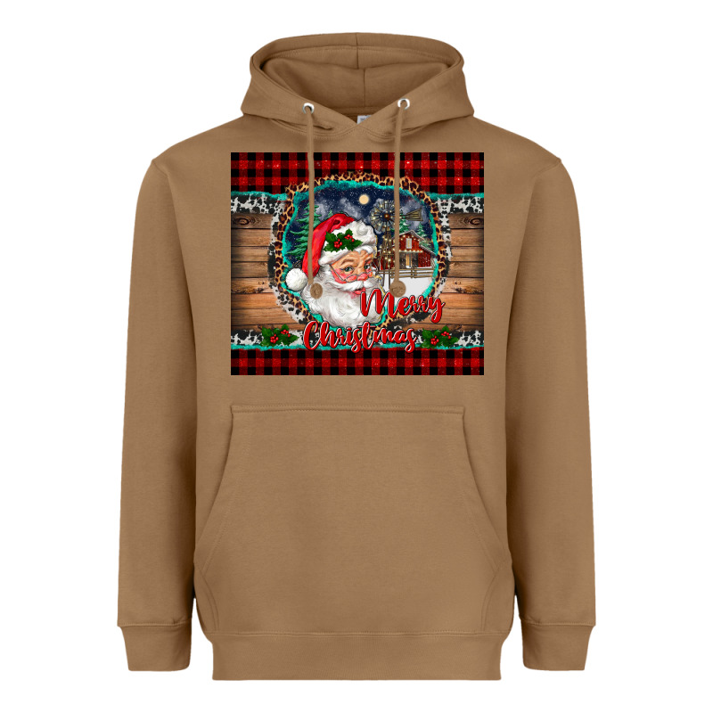 Merry Christmas Santa And Farm Heavyweight Hoodie by RanaPortraitStore | Teevron
