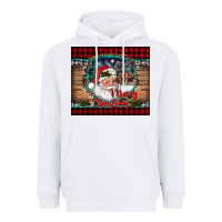 White merry christmas santa and farm Heavyweight Hoodie - RanaPortraitStore