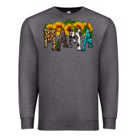 Charcoal Heather mama with sunflower Premium Sweatshirt - HRA Design Shop