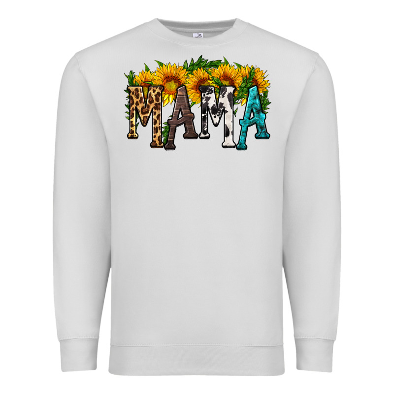 Mama With Sunflower Premium Sweatshirt by HRA Design Shop | Teevron