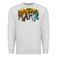 Dove Grey mama with sunflower Premium Sweatshirt - HRA Design Shop
