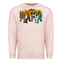 Pale Pink mama with sunflower Premium Sweatshirt - HRA Design Shop