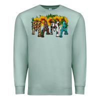 Seafoam mama with sunflower Premium Sweatshirt - HRA Design Shop