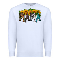 White mama with sunflower Premium Sweatshirt - HRA Design Shop